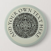 Aztec Sun Stone Maya Kalender 1 Button (Vorderseite)