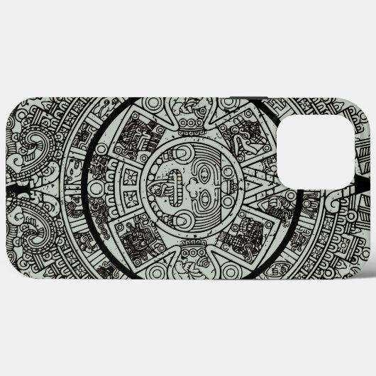 Aztec Sun Stone Maya Kalender 1 Case-Mate iPhone Hülle (Rückseite (Horizontal))