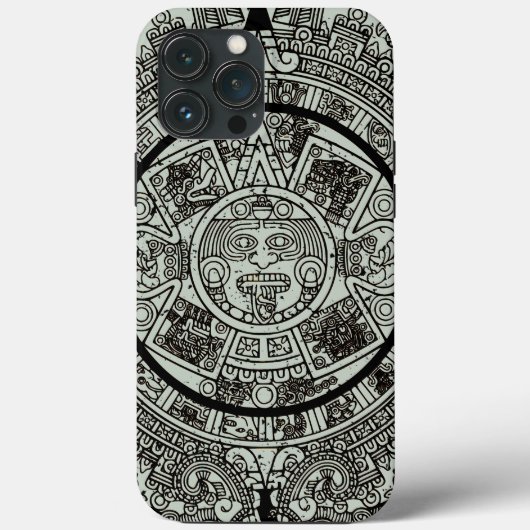 Aztec Sun Stone Maya Kalender 1 Case-Mate iPhone Hülle (Rückseite)