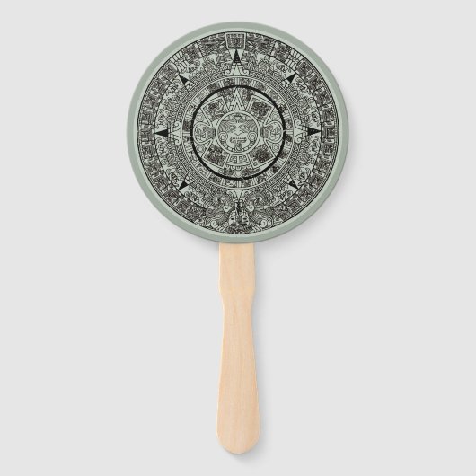 Aztec Sun Stone Maya Kalender 1 Fächer (Vorderseite)