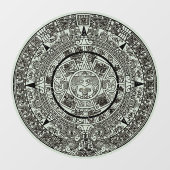 Aztec Sun Stone Maya Kalender 1 Fensteraufkleber (Blatt)
