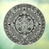 Aztec Sun Stone Maya Kalender 1 Fensteraufkleber (Blatt 3)