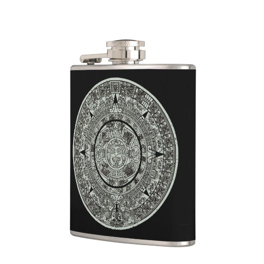 Aztec Sun Stone Maya Kalender 1 Flachmann (Links)