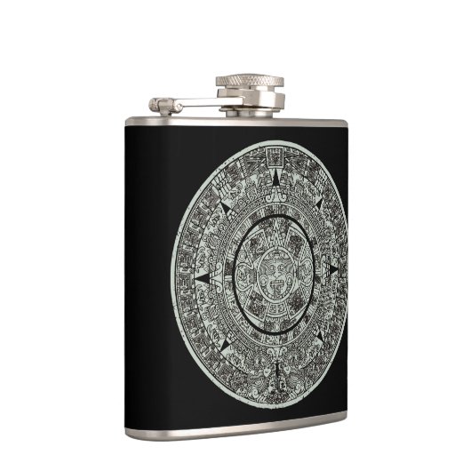 Aztec Sun Stone Maya Kalender 1 Flachmann (Rechts)