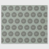 Aztec Sun Stone Maya Kalender 1 Geschenkpapier (Flach)