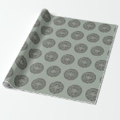 Aztec Sun Stone Maya Kalender 1 Geschenkpapier (Ungerollt)