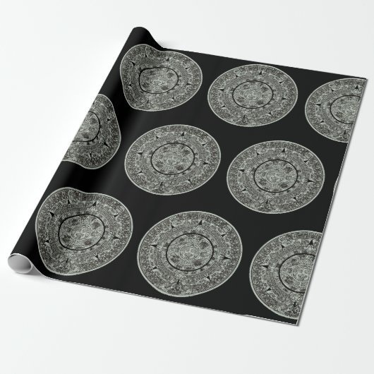 Aztec Sun Stone Maya Kalender 1 Geschenkpapier (Ungerollt)