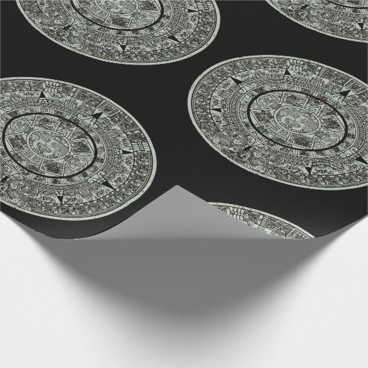 Aztec Sun Stone Maya Kalender 1 Geschenkpapier (Ecke)