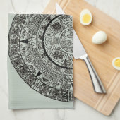 Aztec Sun Stone Maya Kalender 1 Geschirrtuch (Viertel Falte)