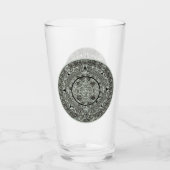 Aztec Sun Stone Maya Kalender 1 Glas (Vorderseite)