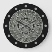 Aztec Sun Stone Maya Kalender 1 Große Wanduhr (Vorderseite)