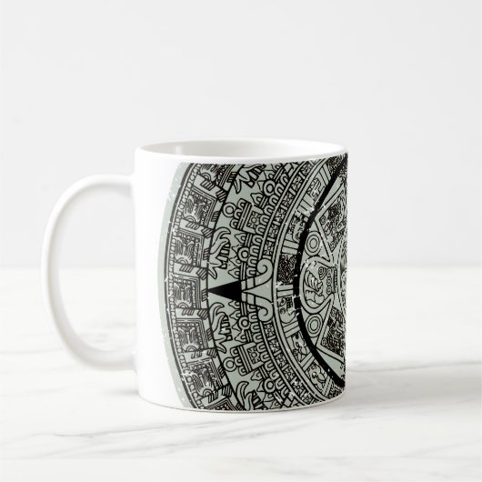 Aztec Sun Stone Maya Kalender 1 Kaffeetasse (Links)