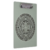 Aztec Sun Stone Maya Kalender 1 Klemmbrett (Rechts)