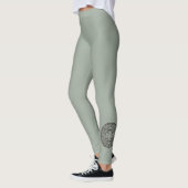 Aztec Sun Stone Maya Kalender 1 Leggings (Links)