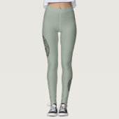 Aztec Sun Stone Maya Kalender 1 Leggings (Vorderseite)