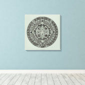 Aztec Sun Stone Maya Kalender 1 Leinwanddruck (Insitu (Holzboden))