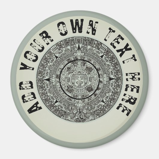 Aztec Sun Stone Maya Kalender 1 Magnet (Vorne)