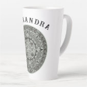 Aztec Sun Stone Maya Kalender 1 Milchtasse (Rechte Ecke)