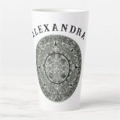 Aztec Sun Stone Maya Kalender 1 Milchtasse (Vorderseite)