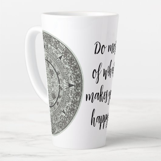 Aztec Sun Stone Maya Kalender 1 Milchtasse (Linke Ecke)