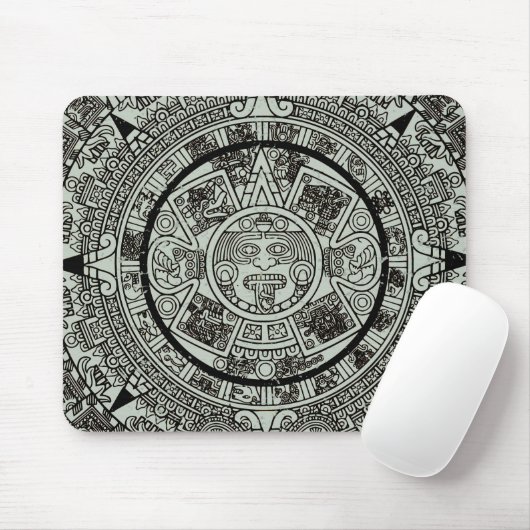 Aztec Sun Stone Maya Kalender 1 Mousepad (Mit Mouse)