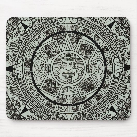 Aztec Sun Stone Maya Kalender 1 Mousepad (Vorne)