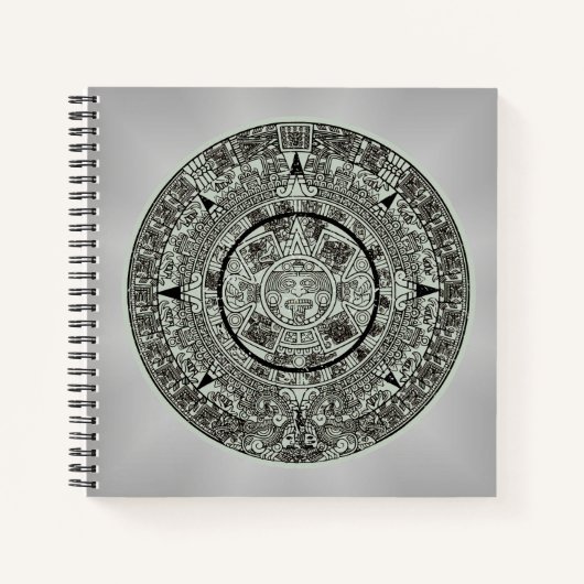 Aztec Sun Stone Maya Kalender 1 Notizblock (Vorderseite)
