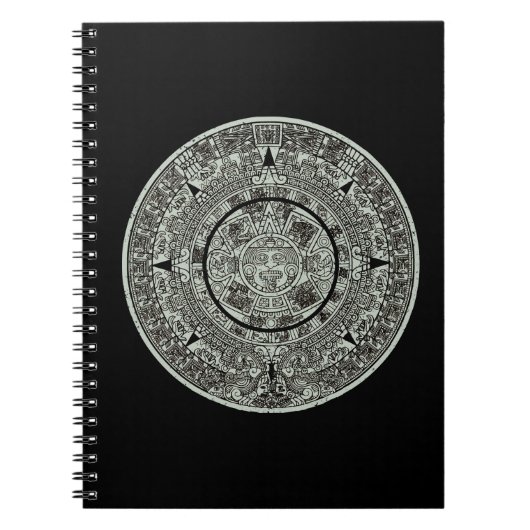 Aztec Sun Stone Maya Kalender 1 Notizblock (Vorderseite)