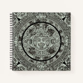 Aztec Sun Stone Maya Kalender 1 Notizblock (Vorderseite)