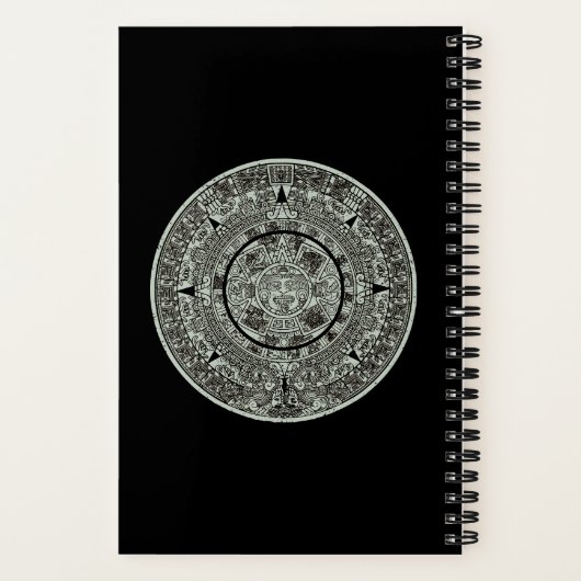 Aztec Sun Stone Maya Kalender 1 Notizblock (Rückseite)
