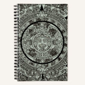 Aztec Sun Stone Maya Kalender 1 Notizblock (Vorderseite)