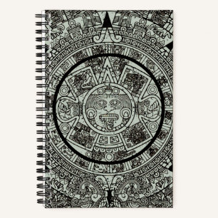 Aztec Sun Stone Maya Kalender 1 Notizblock