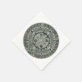 Aztec Sun Stone Maya Kalender 1 Serviette (Ecke)