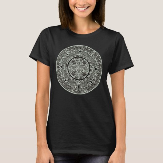 Aztec Sun Stone Maya Kalender 1 T-Shirt (Vorderseite)