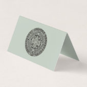 Aztec Sun Stone Maya Kalender 1 Visitenkarten (Rückseite)