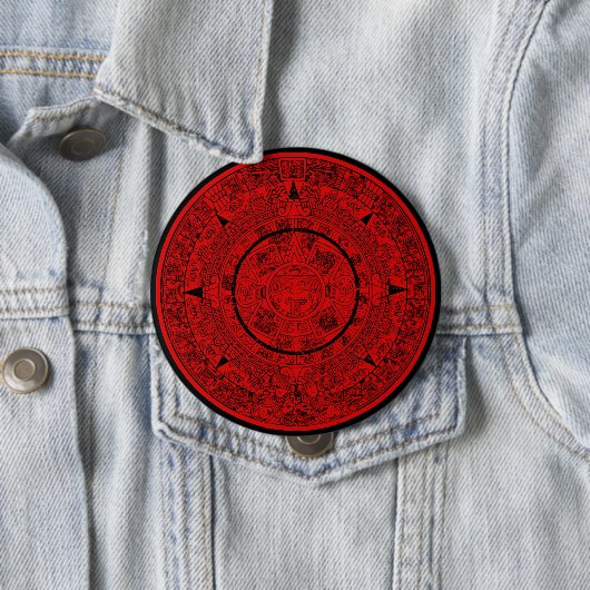 Aztec Sun Stone Maya Kalender 2 Button (Beispiel)