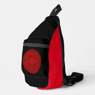 Aztec Sun Stone Maya Kalender 2 Crossbody Bag