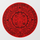 Aztec Sun Stone Maya Kalender 2 Fensteraufkleber (Blatt)