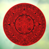 Aztec Sun Stone Maya Kalender 2 Fensteraufkleber (Blatt 3)