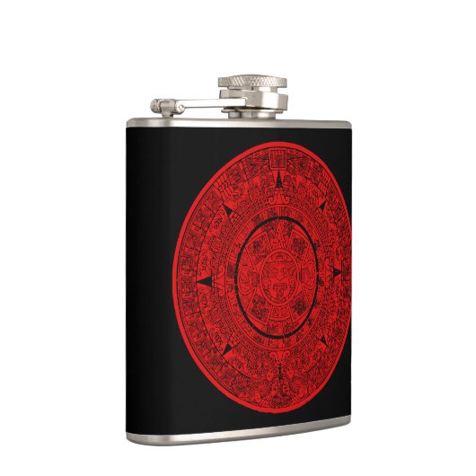 Aztec Sun Stone Maya Kalender 2 Flachmann (Rechts)