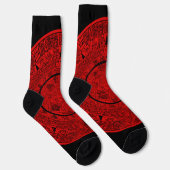 Aztec Sun Stone Maya Kalender 2 Socken (Rechts)