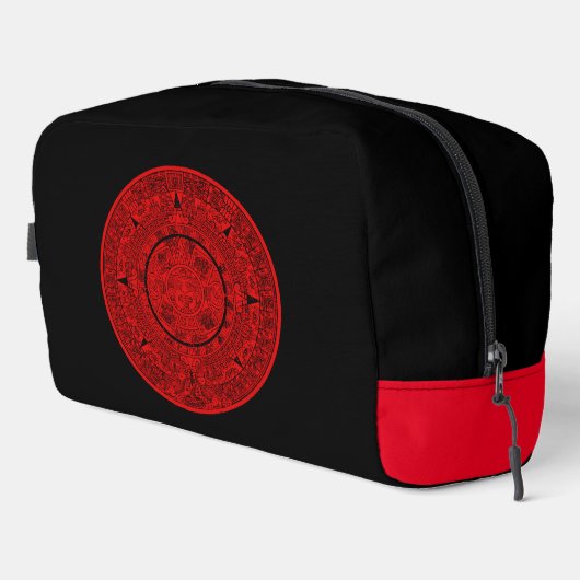 Aztec Sun Stone Maya Kalender 2 Waschbeutel (Rechte Ecke)