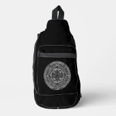 Aztec Sun Stone Maya Kalender 3 Crossbody Bag (Vorderseite)