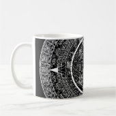 Aztec Sun Stone Maya Kalender 3 Kaffeetasse (Links)