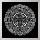 Aztec Sun Stone Maya Kalender 3 Poster (Vorne)