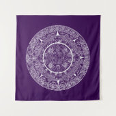 Aztec Sun Stone Maya Kalender 3 Wandteppich (Vorderseite (Horizontal))