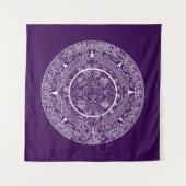 Aztec Sun Stone Maya Kalender 3 Wandteppich (Vorderseite)