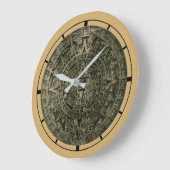 Aztec Sun Stone Zodiac Kalender Große Wanduhr (Winkel)