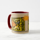 Aztec Sun Tasse (Vorderseite Links)
