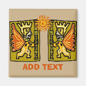 Aztec Sun, Text bearbeiten, Magnet (Vorne)